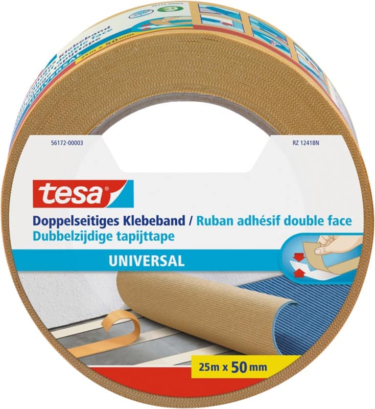 Ruban adhésif double face tesa Universal Brun 50 mm (l) x 25 m (L) PP (Polypropylène)