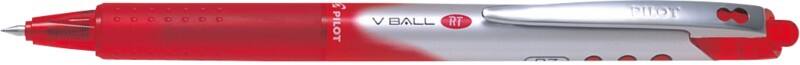 Stylo roller Pilot V-Ball RT Rétractable Rouge 0,4 mm Moyen Conique Rechargeable