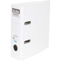 Classeur à levier ELBA Large Rado Plast A5 75 mm Blanc 2 Anneaux 100022642 Plastique Portrait