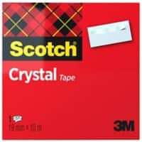 Ruban Adhésif Scotch Crystal Clear 19 mm x 10 m Transparent