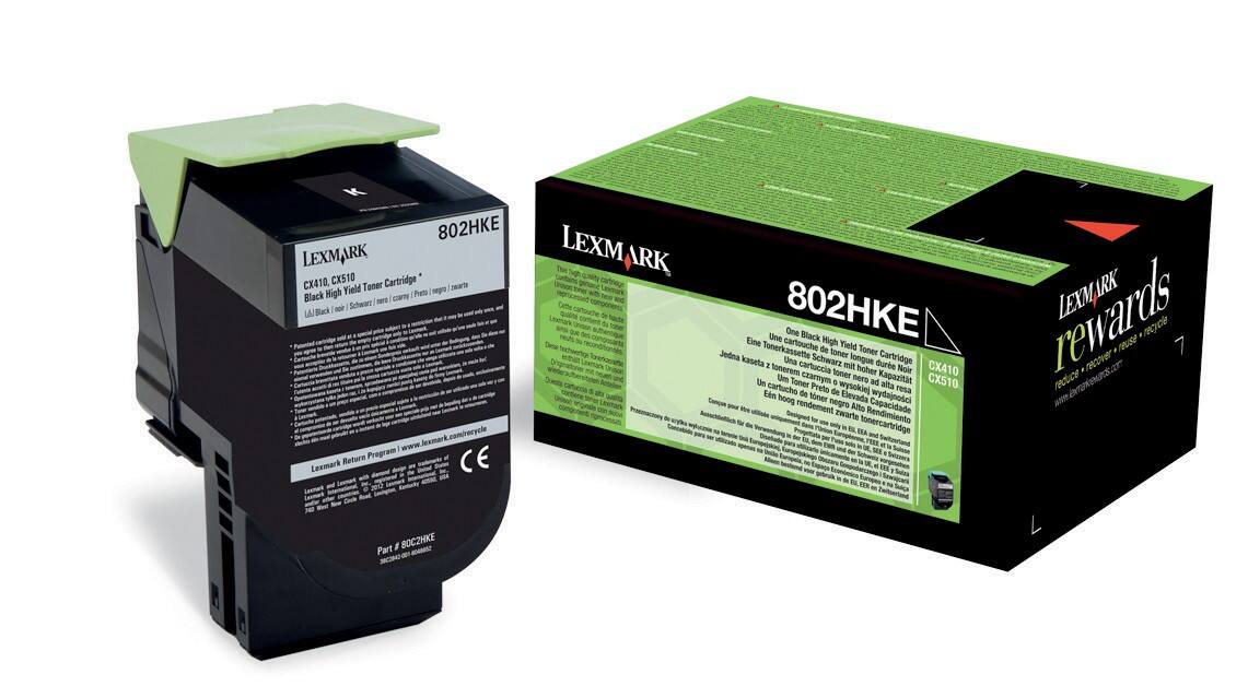 Toner 80C2HKE D'origine Lexmark Noir