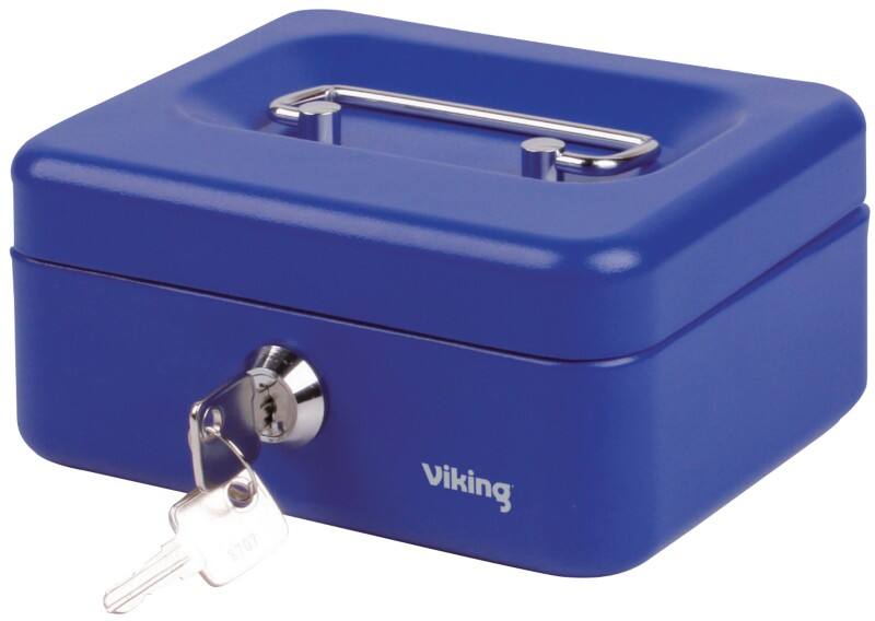 Caisse Viking Serrure à clé 4 153 x 120 x 70 mm Bleu