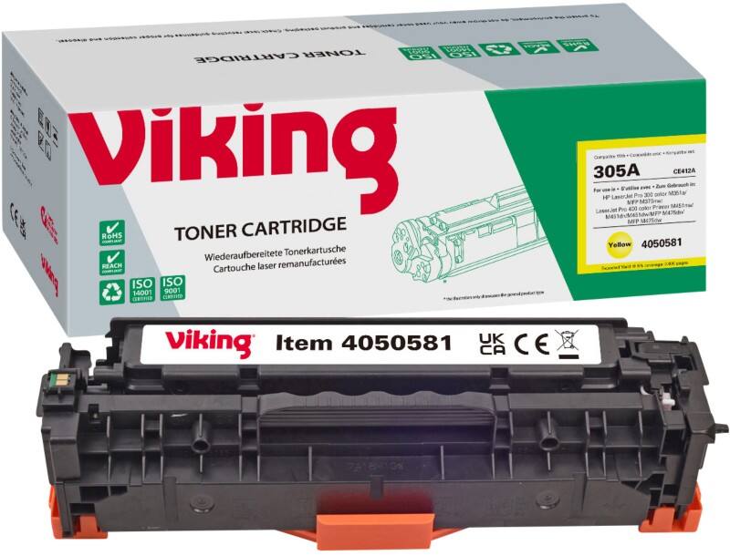 Toner Viking 305A Compatible HP CE412A Jaune