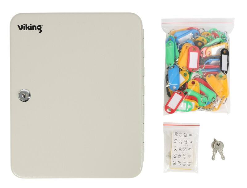 Armoire à clés Viking 240 x 75 x 300 mm 80 Crochets