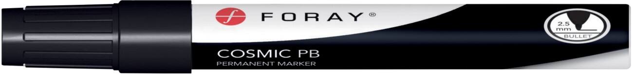 Marqueur permanent Foray Cosmic PB Moyenne Pointe Ogive Noir