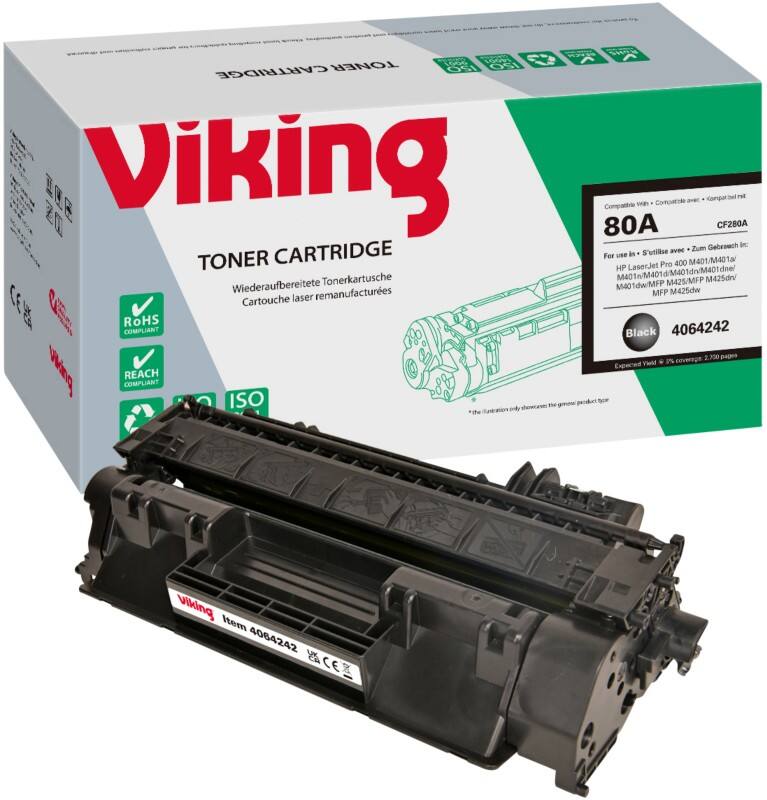 Toner Viking 80A compatible HP CF280A Noir