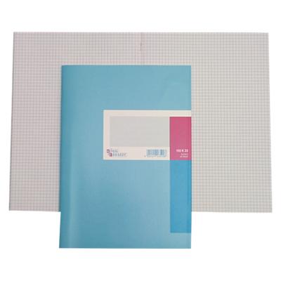 Carnet de notes König & Ebhardt A6 Bleu Couverture en carton Quadrillé 32 feuilles