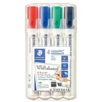 Marqueur pour tableau blanc STAEDTLER Lumocolor Pointe biseautée Assortiment 4 unités