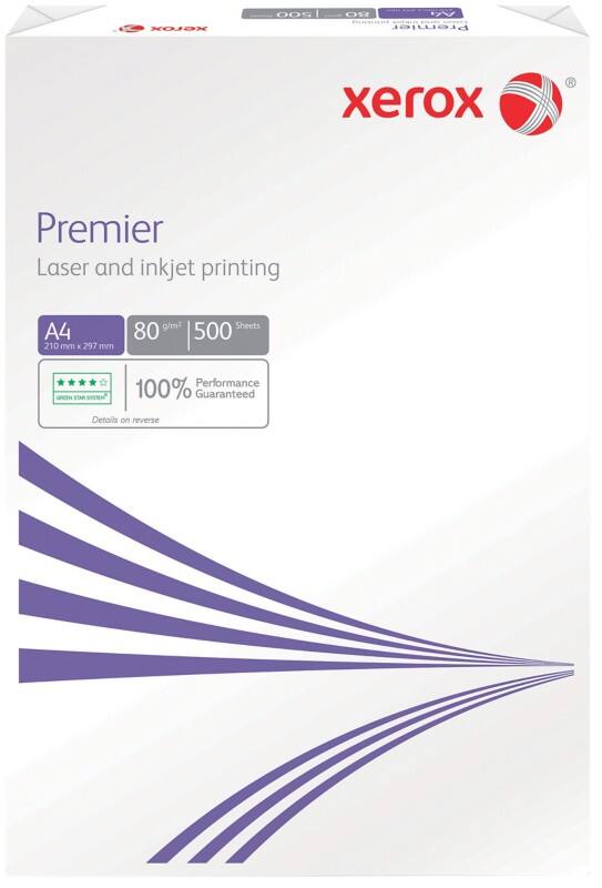 Papier imprimante Premier A4 Xerox Blanc 80 g/m² Lisse 500 Feuilles