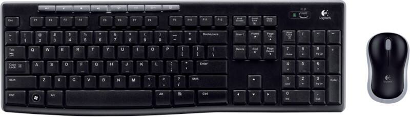 Clavier et souris sans fil Logitech MK270 QWERTZ DE USB 2.0 Nano-récepteur Noir