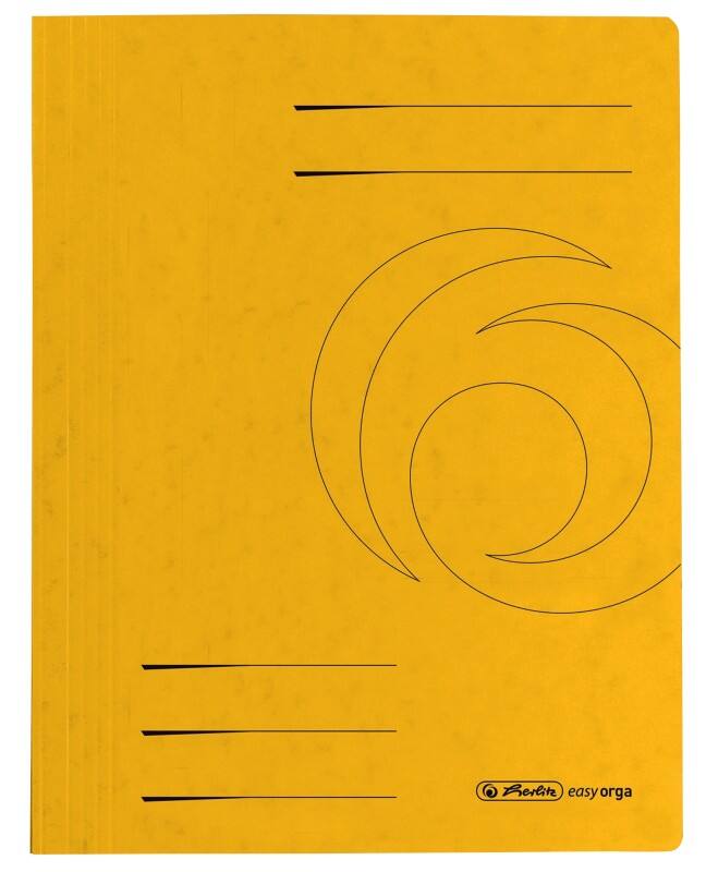 Farde herlitz 10902914 A4 Jaune Carton 370 g/m²