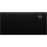 Agenda de poche Brepols Breprint Lima 2026 1 Semaine sur 2 pages Allemand, Anglais, Français, Italien, Néerlandais, Espagnol Noir 0,074,1255,01,6,0