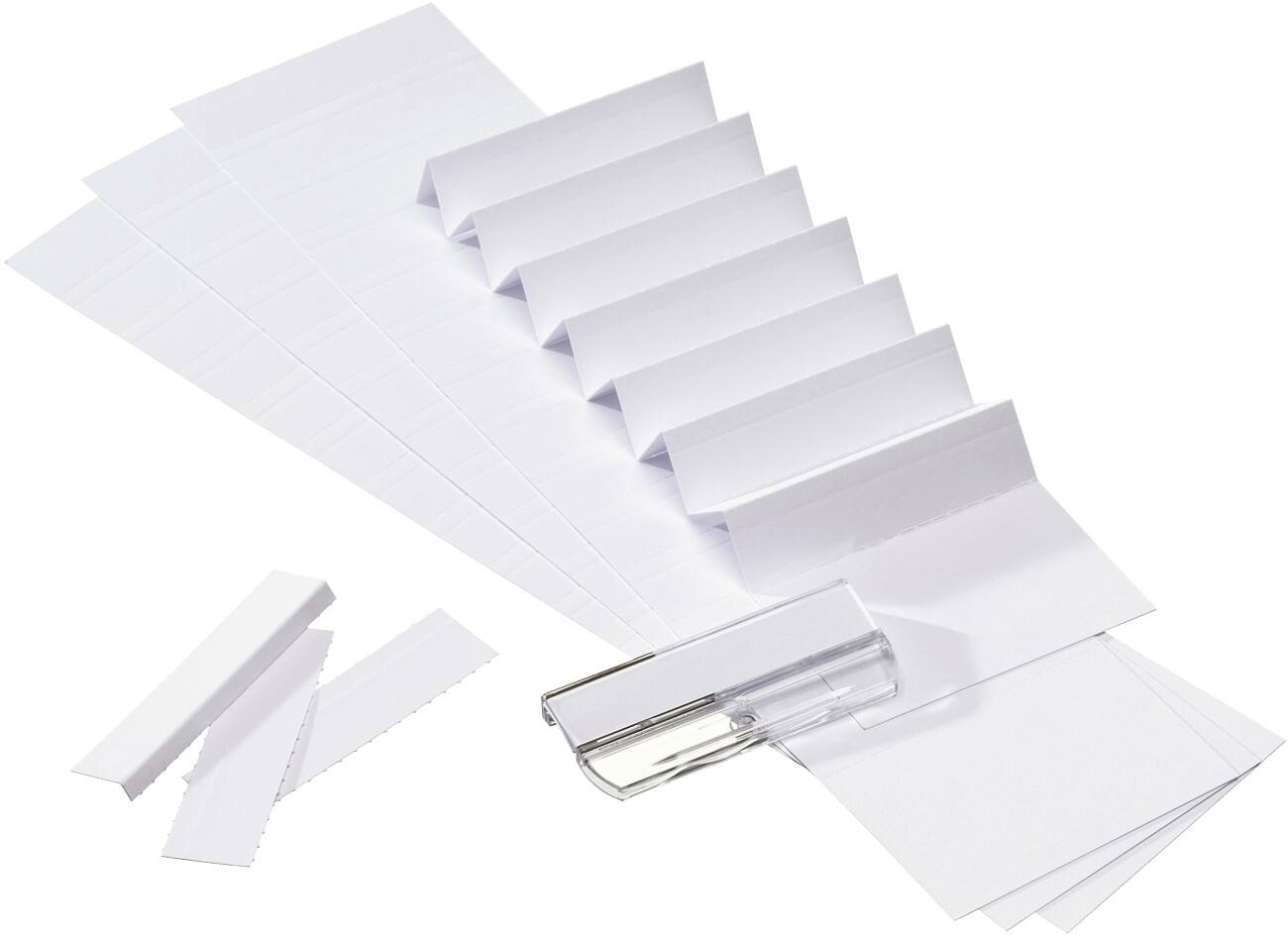 Cavaliers pour dossiers suspendus Jalema A5847-110 Blanc Plastique 10 x 2,7 cm 25 Unités