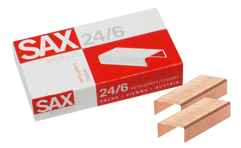 Agrafes SAX 24/6 1-246-01 Cuivre Cuivre 1000 Agrafes