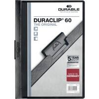 Farde à clip DURABLE DURACLIP 60 Feuilles A4 Noir