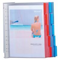 Système de présentation DURABLE 569100 10 pochettes Bleu, rouge A4