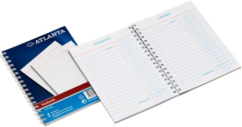 Livre de caisse Djois Atlanta A181063 Bleu, blanc Ligné 10,3 x 14,7 cm