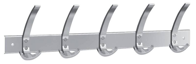 Portemanteau mural Kerkmann 5 Crochets Argenté