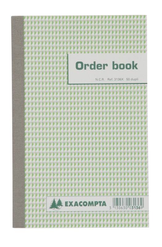 Livre de caisse Exacompta 3136X duplicata Blanc Ligné Spécial 13,5 x 0,8 x 21 cm 2 x 25 Feuilles