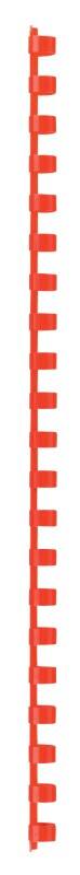 Baguettes de reliure en plastique GBC A4 10 mm 65 Feuilles Plastique Rouge 100 Unités