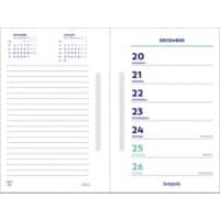Calendrier de bureau Brepols Planning hebdomadaire de bureau 2024 10 x 15 cm 1 Semaine sur 2 pages Blanc Néerlandais