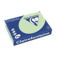 Papier couleur Clairefontaine Trophée A4 Vert pastel 80 g/m² Mat 500 Feuilles