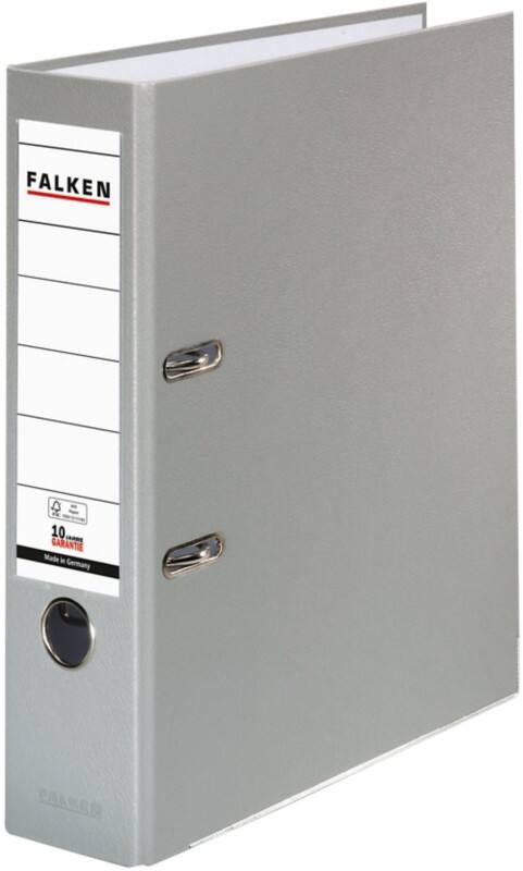 Classeur à levier Falken Large A4 80 mm Gris 2 Anneaux 9984022 Plastique