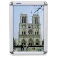 Cadre d'affichage Franken A4 Argenté Aluminium BS0701 23,9 (L) x 2,5 (P) x 32,6 (H) cm BS0701