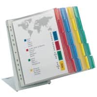 Système de présentation DURABLE 568800 Rouge, Jaune, Vert, Bleu A4 Métal