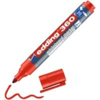 Marqueur pour tableau blanc edding 360 Rouge Moyenne Ogive 1,5 - 3 mm