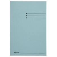 Farde à 3 rabats Esselte Manilla 1032302 foolscap bleu carton recyclé 250 feuilles 23,3 x 35 x 2 cm 50 unités