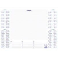 Calendrier de bureau Brepols DeskMate 2026, 2027, 2028, 2029 Néerlandais, Français, Allemand, Anglais 35 (L) x 0,5 (P) x 50 (H) cm Blanc 40 Feuilles