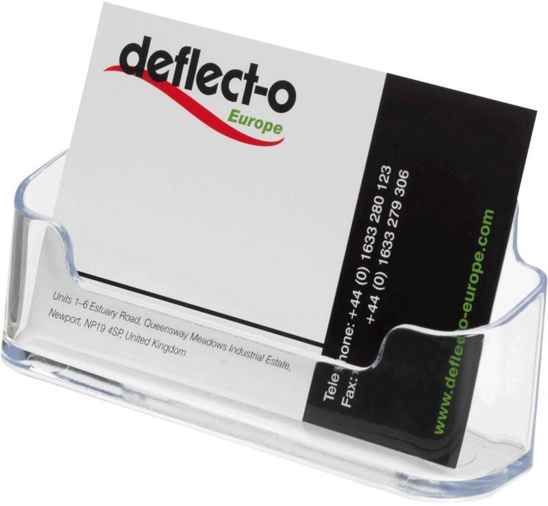 Porte-cartes Deflecto Plastique Transparent