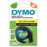 Ruban d'étiquettes LT Dymo 91202 S0721660 Authentique Oui Noir Noir sur jaune 12 mm (l) x 4 m (L)