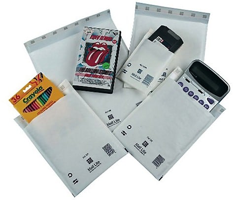 Enveloppes matelassées Sealed Air H/5 Blanc Sans Fenêtre 270 (L) x 360 (H) mm Bande adhésive 79 g/m² 10 Unités