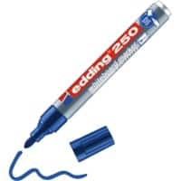 Marqueur pour tableau blanc edding 250 Bleu Moyenne Ogive 1,5 - 3 mm