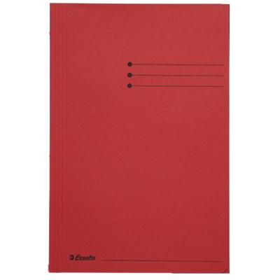 Farde à 3 rabats Leitz Folio Rouge Carton 23,5 x 35 cm 50 Unités
