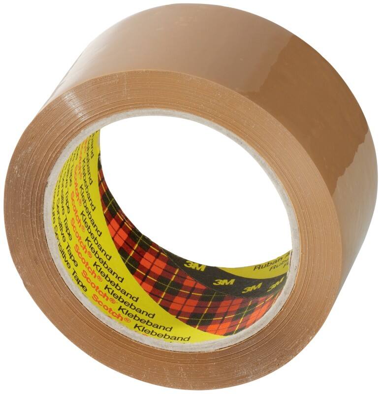 Scotch Ruban Adhésif d'Emballage Silencieux 3707 50 mm x 66 m Brun
