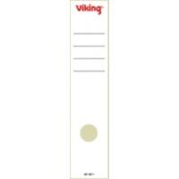 Étiquettes pour dos de classeur Viking A4 60 mm Blanc 10 Unités