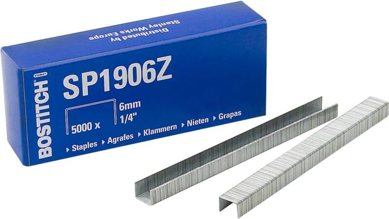 Agrafes Bostitch 6 mm SP1906Z Métal Argenté 5000 Agrafes