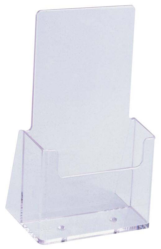 Porte-brochures helit the helpdesk A4 11,5 (L) x 6,5 (P) x 18,5 (H) cm Transparent 2 Unités 