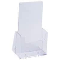 Porte-brochures helit the helpdesk A4 11,5 (L) x 6,5 (P) x 18,5 (H) cm Transparent 2 Unités 