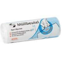 Sac-poubelle Universal Plus Déchets légers DEISS 80 L Blanc PE (Polyéthylène) 70 microns 40 Unités