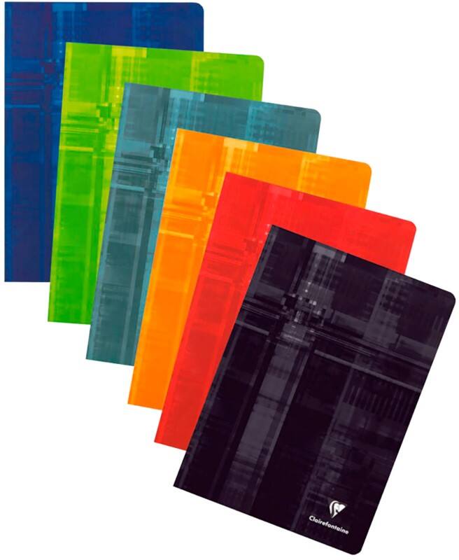 Cahier à spirales Clairefontaine A5+ Couverture en carton laminé Ligné 36 feuilles