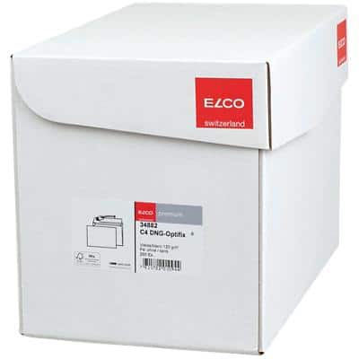 Enveloppes Elco Premium Optifix C4 120 g/m² Sans Fenêtre Bande adhésive 250 Unités