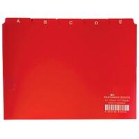 Fiches index alphabétique DURABLE A-Z Rouge 21 x 14,8 cm 25 Unités