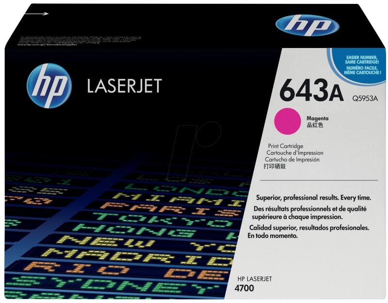 Toner HP 643A D'origine Q5953A Magenta