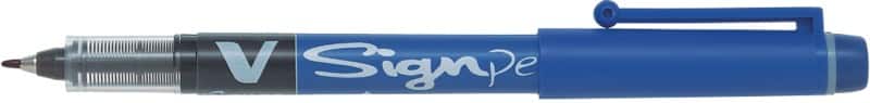 Stylo-feutre Pilot V-Sign Pen 0,6 mm Aiguille Bleu