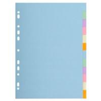 Intercalaires Exacompta Forever Vierge A4 Assortiment 12 intercalaires Carton 11 Perforations 1612E