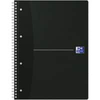 Cahier à spirales OXFORD Office Essentials A4+ Noir Couverture en carte Ligné 70 feuilles